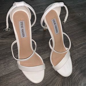 Steve madden white heels